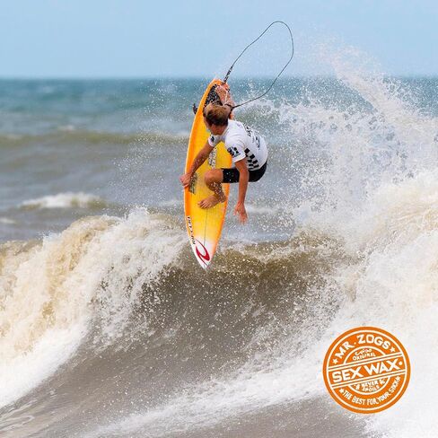 ملصق Sex Wax Surfboard Wax & Go Surf، 3 عبوات، رائحة جوز الهند، تركيبة الماء الدافئ in Kuwait