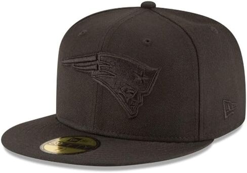 عصر جديد NFL 59FIFTY نيو إنجلاند باتريوتس أسود على مجموعة أصلية سوداء مناسبة لكرة القدم في الملعب قبعة in Kuwait