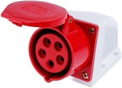 IP44 Industrial Plug and Socket Waterproof Connector 3PIN 4PIN 5PIN 16A/32A Electrical Connection Wall(16A 5P) in Kuwait