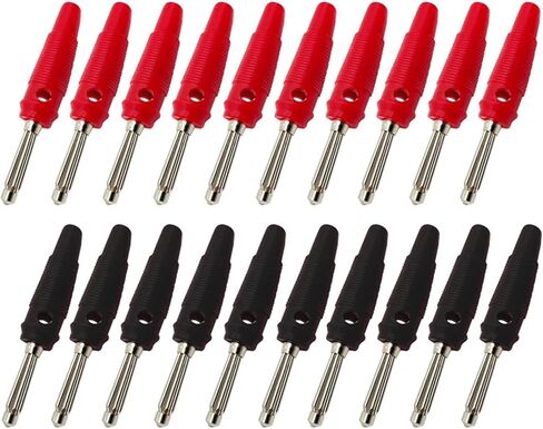 20Pcs/Lot 4MM Banana Plug Speaker Connectors Amplifier Binding Post Banana Jack Plug For Cable Terminals(Blue 20Pcs) in Kuwait