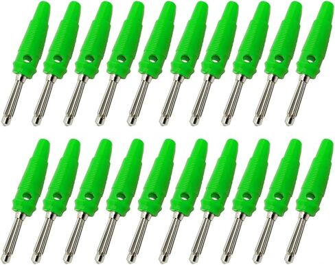 20Pcs/Lot 4MM Banana Plug Speaker Connectors Amplifier Binding Post Banana Jack Plug For Cable Terminals(Blue 20Pcs) in Kuwait