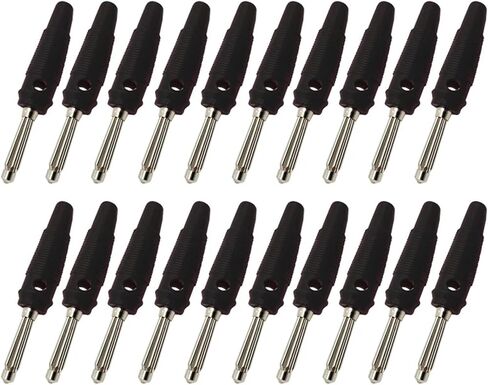 20Pcs/Lot 4MM Banana Plug Speaker Connectors Amplifier Binding Post Banana Jack Plug For Cable Terminals(Blue 20Pcs) in Kuwait