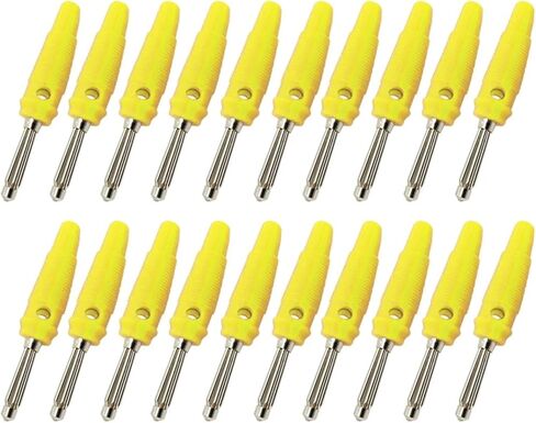 20Pcs/Lot 4MM Banana Plug Speaker Connectors Amplifier Binding Post Banana Jack Plug For Cable Terminals(Blue 20Pcs) in Kuwait