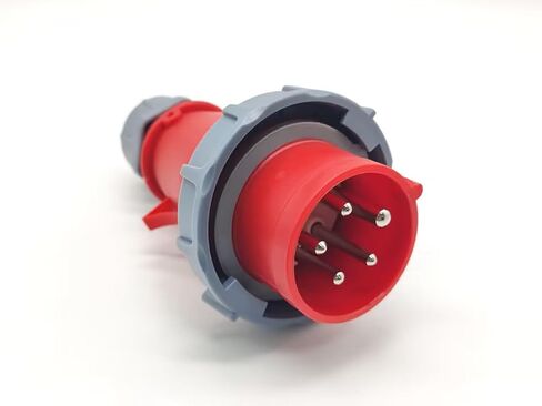 Waterproof Industrial Connector Plug 5Pin 16A-6H 380V-415V 3P+E+N IP67 in Saudi Arabia