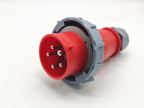 Waterproof Industrial Connector Plug 5Pin 16A-6H 380V-415V 3P+E+N IP67 in Saudi Arabia
