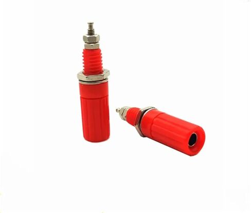 5PCS/Lot 4mm Terminal Test Socket Binding Post for Speaker 4mm Banana Plug Test Probe Conversion Adapter(Blue 5PCS) in Kuwait