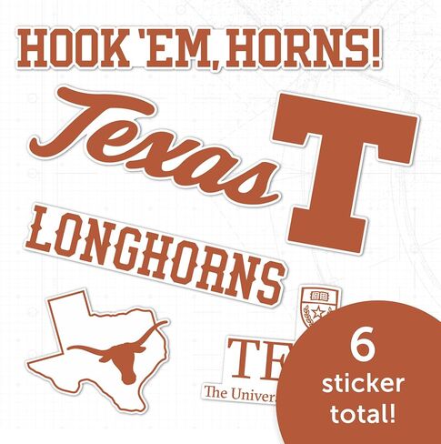 ملصق جامعة تكساس لصبار الصحراء Longhorns UT Austinr شارات الفينيل زجاجة مياه للكمبيوتر المحمول ورقة قصاصات السيارة T2 (النوع 2-4) in Kuwait