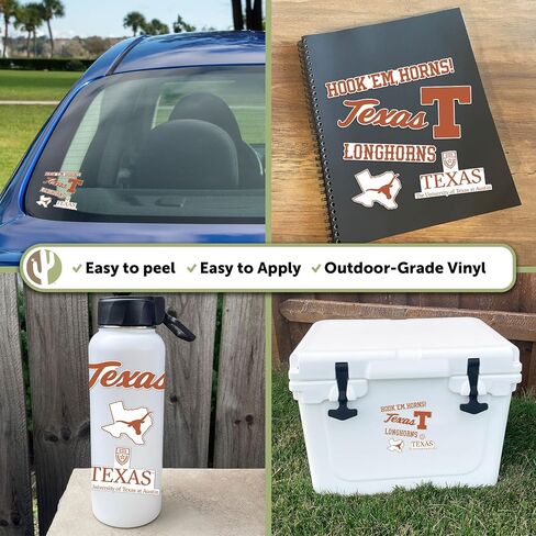 ملصق جامعة تكساس لصبار الصحراء Longhorns UT Austinr شارات الفينيل زجاجة مياه للكمبيوتر المحمول ورقة قصاصات السيارة T2 (النوع 2-4) in Kuwait