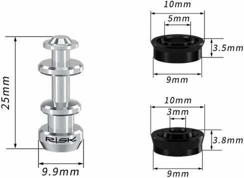 Titanium Alloy Brake Lever Piston Kit 2 Pcs – for Shimano XT M8000 M7000, for SLX M785, Hydraulic Disc Brake Repair with 4 Sealing Rings in Saudi Arabia