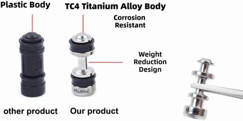 Titanium Alloy Brake Lever Piston Kit 2 Pcs – for Shimano XT M8000 M7000, for SLX M785, Hydraulic Disc Brake Repair with 4 Sealing Rings in Saudi Arabia