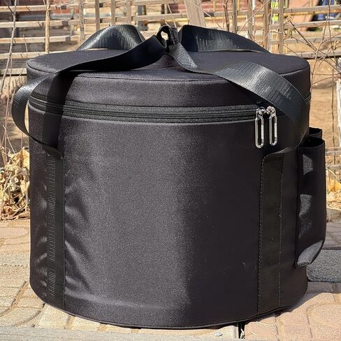 12 Inch Carrying Case for Crystal Singing Bowl 8-12 Inch Set,Black Color Canvas Handle Bag in Kuwait