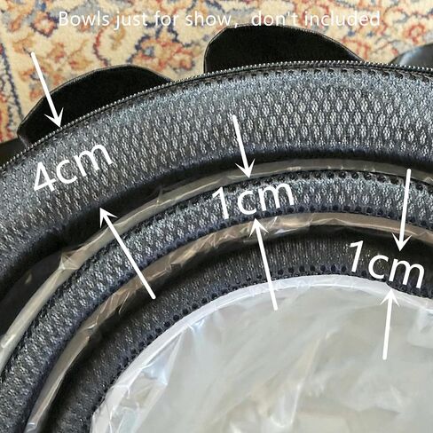 12 Inch Carrying Case for Crystal Singing Bowl 8-12 Inch Set,Black Color Canvas Handle Bag in Kuwait