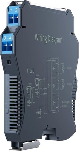 Signal Isolator 4-20mA to 0-10V Analog Signal Splitter 0-10V 0-5V 0-10mA DC Signal Insulator DC24V Analog Signal Isolator(Glk,Input 4-20MA-0-5V-1 in 1 Out) in Kuwait