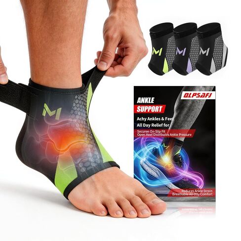 2-Pack Ankle Brace Pro Lace up Anklepro Support Women Men Bidirectional Motion Softball Ankles Sports Sock with Straps Lightweight Basketball Elastic Ankle Stabilizer for Sprained Injured Foot (Gray) in Kuwait