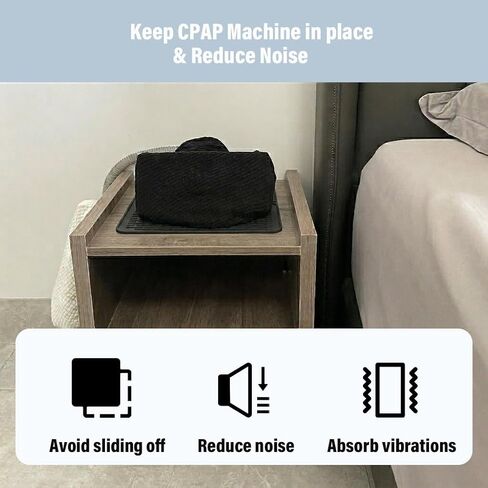 مجموعة حماية منضدة CPAP، حصيرة حماية CPAP، غطاء غبار CPAP، حامل خرطوم CPAP مع 2 سدادة خرطوم CPAP لخرطوم 22 مم in Kuwait