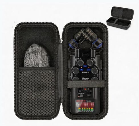 حافظة لجهاز Zoom H6Studio / H6 Studio Float Handheld Recorder، أسود (الحافظة الوحيدة) in Kuwait