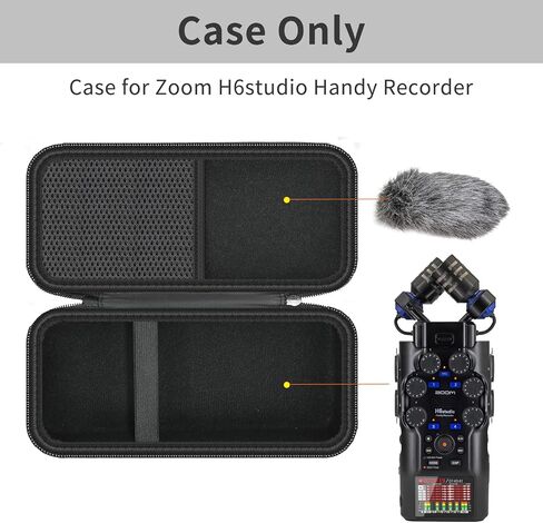 حافظة لجهاز Zoom H6Studio / H6 Studio Float Handheld Recorder، أسود (الحافظة الوحيدة) in Kuwait