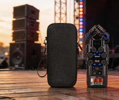 حافظة لجهاز Zoom H6Studio / H6 Studio Float Handheld Recorder، أسود (الحافظة الوحيدة) in Kuwait