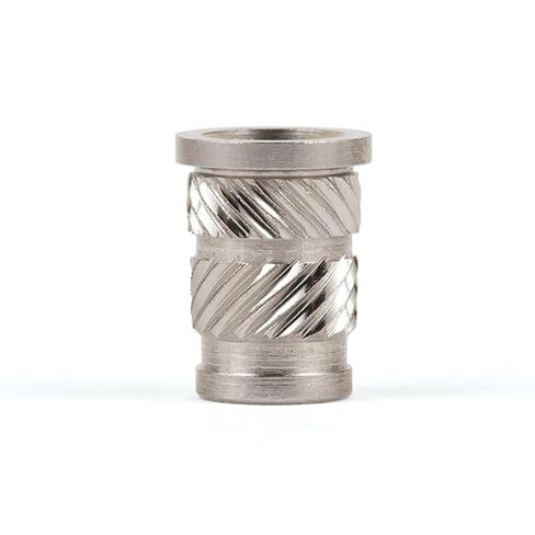 E-Z LOK Threaded Inserts for Plastic, 3/8-16, Straight, Flanged, Stainless Steel Threads, Heat-Stake Installation, Pack of 10, FL-316-HI-CR in Kuwait