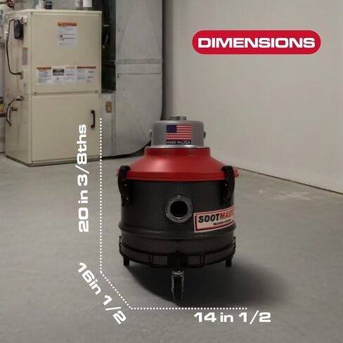 SOOTMASTER® Mastercraft® 641M Industrial Soot Vacuum – Furnace & Chimney Cleaning Vacuum for Boilers & Fireplaces in Kuwait