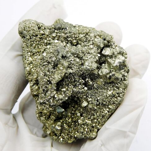 Pyrite 659.60 Ct Natural Rare Golden Uncut CERTIFIED Loose Gemstone Raw Rough in Kuwait