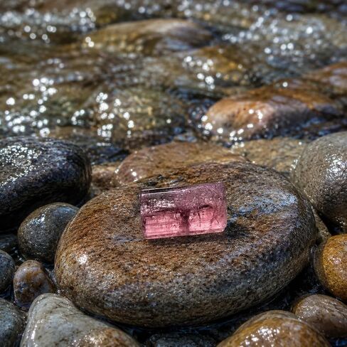3.70 Ct Natural Nigerian Pink Tourmaline Rough Crystal (11x6x5 MM) | Rare Raw Pink Gemstone for Precision Faceting, Custom Cut Loose Gemstones, Fine Jewelry Making & Lapidary in Kuwait