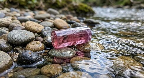 3.70 Ct Natural Nigerian Pink Tourmaline Rough Crystal (11x6x5 MM) | Rare Raw Pink Gemstone for Precision Faceting, Custom Cut Loose Gemstones, Fine Jewelry Making & Lapidary in Kuwait