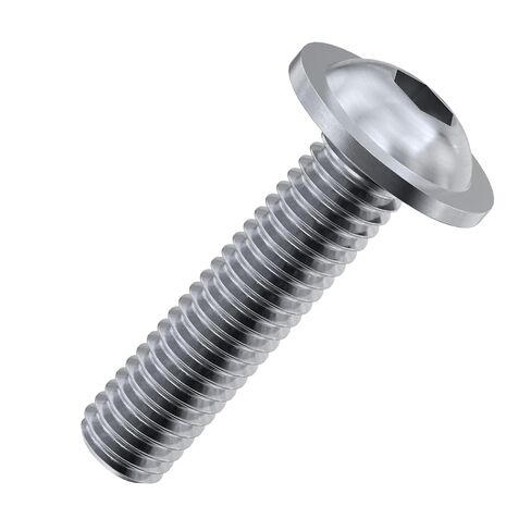 Accu - براغي ذات حواف بمقبس M6 × 30 مم (ISO 7380-2) - ستانلس ستيل (A2) (عبوة من 20 قطعة) in Kuwait