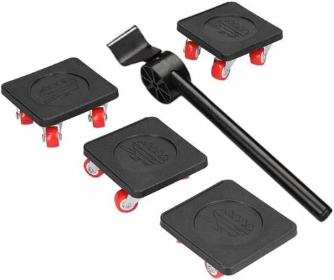 5 360° Rotatable Universal Wheels Heavy Duty Furniture Moving Dolly, 800kg Load Capacity Furniture Lifter for Home Moving, Heavy Objects Handling in Kuwait