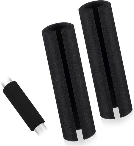 2 Pcs Foam Handle Cover Buffer Tube Cover 4.33 Inch Black | NBR Rubber Foam, Grip Wrap, For Fitness Home Lawn Bicycle Motorbike Handlebar, Comfortable Foams Tubing Handle Grips in Kuwait