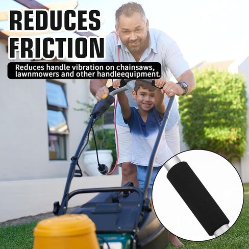 2 Pcs Foam Handle Cover Buffer Tube Cover 4.33 Inch Black | NBR Rubber Foam, Grip Wrap, For Fitness Home Lawn Bicycle Motorbike Handlebar, Comfortable Foams Tubing Handle Grips in Kuwait