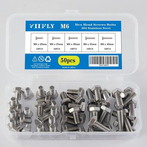 براغي براغي بغطاء مقبس رأس M6-1.0 - طقم طول 40/45/50/55/60 مم، سبائك فولاذية بدرجة 10.9، محرك ألين، لمسة نهائية من أكسيد أسود، خيط كامل، مجموعة مكونة من 50 قطعة in Kuwait