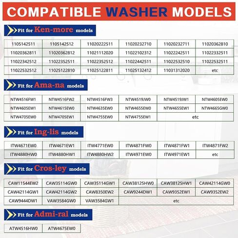 مشغل تبديل الغسالة WTW4815EW1 WTW4816FW2 مناسب لحوض السباحة WTW4955HW3 | WTW4855HW3 WTW5000DW1 WTW4955HW0 WTW4855HW2 WTW4816FW0، متوافق مع May-tag MMVWC565FW0 MVWC565FW2 MVWC565FW1 MVW6230HW0 in Kuwait