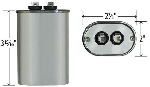 GE Genteq Oval Capacitor 35 uf MFD 440 Volt Z97F9638 97F9638 in Kuwait