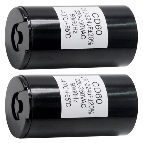 MDEOOSKY 2 PCS 270-324uF ±20% Start Capacitor, 220-250VAC 50/60Hz for Motor Applications, Replacement for Dayton 6FLW3, Replacement for Appli Parts CAP-270-250 in Kuwait