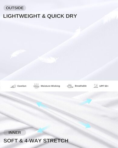 G Gradual 2 in 1 Running Shorts for Women 3" High Waisted Athletic Gym Tennis Workout Shorts with Liner 2 Zipper Pockets(White,L3_L) in Kuwait