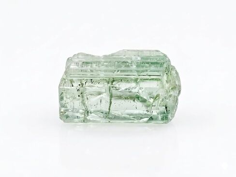 6 Ct Natural Nigerian Light Green Tourmaline Rough Crystal (16x9x4 MM) | Luminous Raw Gemstone for Faceting, Cut Loose Gemstones, Lapidary Art & Artisan Jewelry in Kuwait
