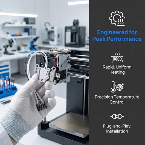 Flashforge AD5X Hot End Heating Assembly Kit | Heater Cartridge, Thermistor Temperature Sensor, Heat-Insulating Clip, 3D Printer Accessories in Kuwait