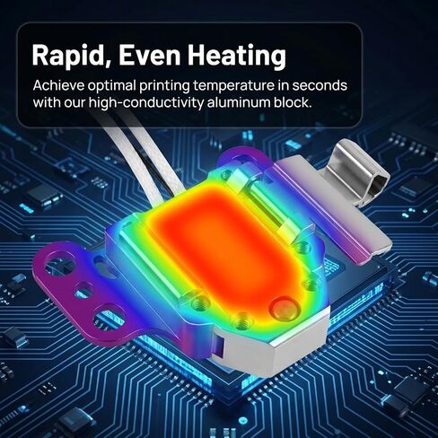 Flashforge AD5X Hot End Heating Assembly Kit | Heater Cartridge, Thermistor Temperature Sensor, Heat-Insulating Clip, 3D Printer Accessories in Kuwait