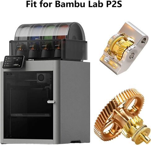 مجموعة تروس الطارد P2S جميع المعادن لمعدات التغذية الفولاذية المقوية P2S | لـ Bambu Lab P2S، مع طلاء نانو، رأس طباعة طارد الطابعة ثلاثية الأبعاد، جزء استبدال P2S Qucik، يدعم الطباعة عالية السرعة in Kuwait