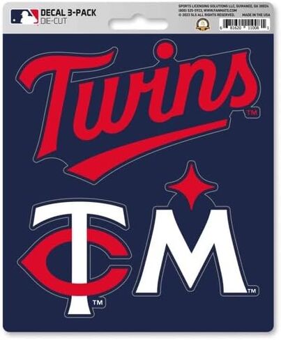 FANMATS 39331 Minnesota Twins Decal 3-pk in Kuwait