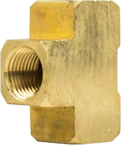 28027 Compressor Tee T Joint - for Compressors Piping Extension Parts - Pipe Hose Connector - 1/2" FNPT 1200 PSI -65°F to +250°F 2-1/4" length 1-5/8" tall 1-1/8" wide Solid Brass Heavy Duty in Kuwait