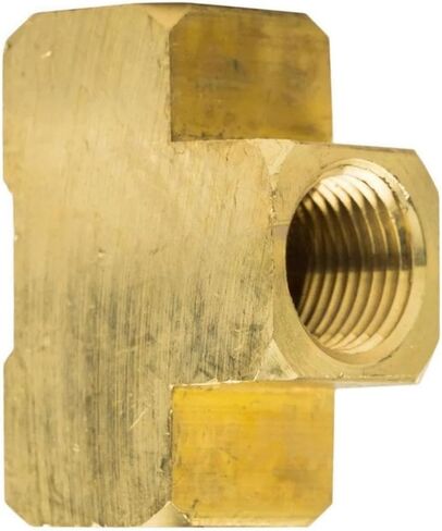 28027 Compressor Tee T Joint - for Compressors Piping Extension Parts - Pipe Hose Connector - 1/2" FNPT 1200 PSI -65°F to +250°F 2-1/4" length 1-5/8" tall 1-1/8" wide Solid Brass Heavy Duty in Kuwait