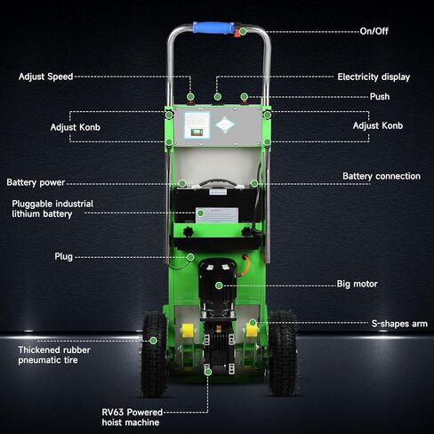 Electric Stair Climbing Dolly, 1250W Electric Stair Climbing Hand Truck, 900lbs Max Load Capacity, 3 Mode Folding Stair Climber Hand Trucks with Telescopic Handle for Moving1 in Kuwait