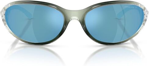 Arnette Mens AN4368 Raven Oval Sunglasses, Flashcoat Purple/Grey Mirrored Silver, 64 mm in Saudi Arabia