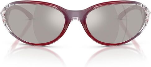 Arnette Mens AN4368 Raven Oval Sunglasses, Flashcoat Purple/Grey Mirrored Silver, 64 mm in Saudi Arabia