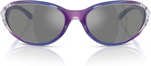 Arnette Mens AN4368 Raven Oval Sunglasses, Flashcoat Purple/Grey Mirrored Silver, 64 mm in Saudi Arabia