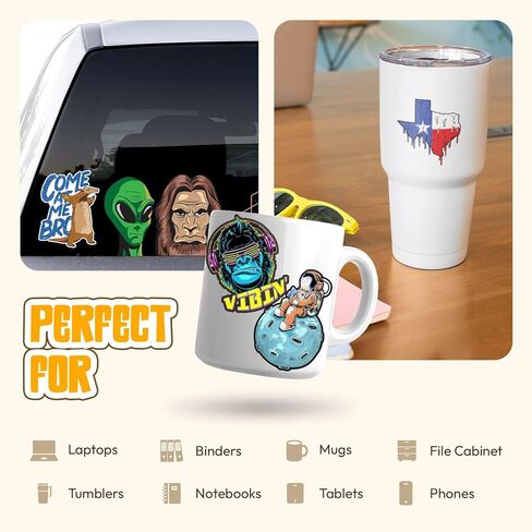 Texas Oil Field Landscape Sticker Decal for Cars, Cups, Laptops, Coolers (Two Pack X2) (3"x3" and 5"x5") in Kuwait
