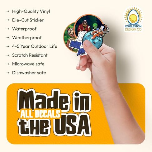 Texas Oil Field Landscape Sticker Decal for Cars, Cups, Laptops, Coolers (Two Pack X2) (3"x3" and 5"x5") in Kuwait