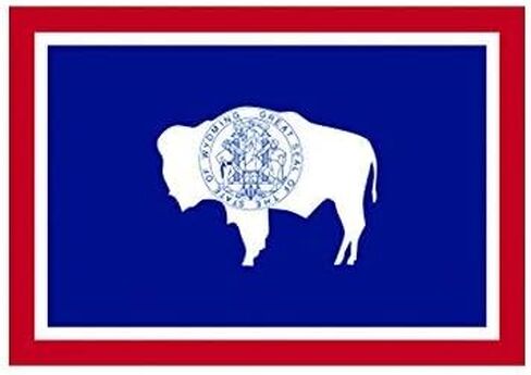 4" Wyoming Flag Sticker Decal Vinyl State Wyomingite WY Vinyl Made in USA in Kuwait